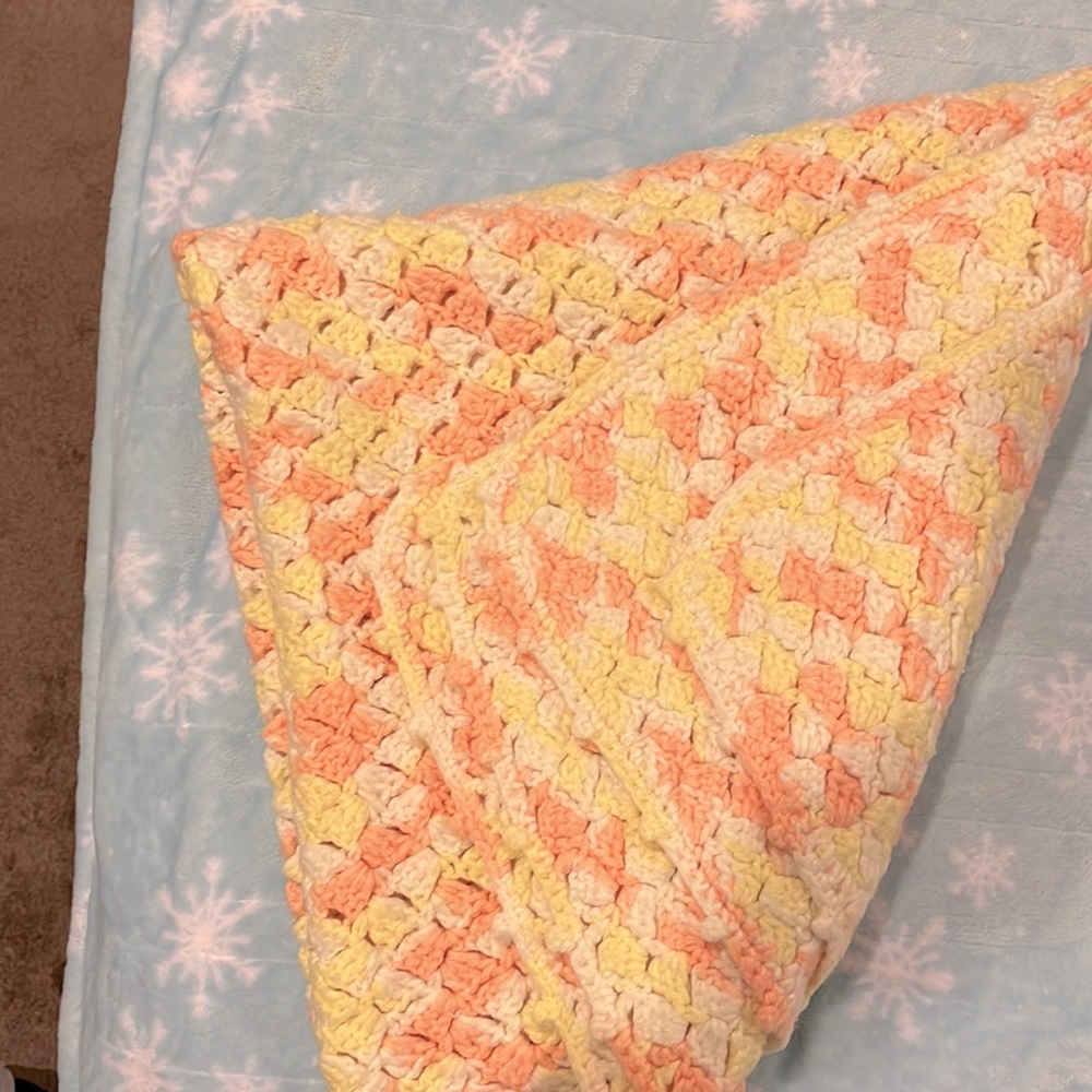 Handmade baby blanket. Vintage - Picture 4 of 5